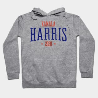 Kamala Harris Presidential race 2020 cool logo with red and blue distressed text Hoodie